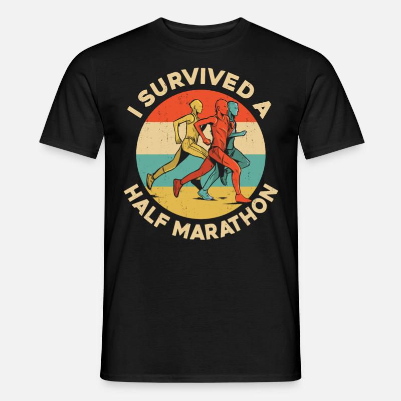 Running Runner Half Marathon - Männer T-Shirt - Schwarz