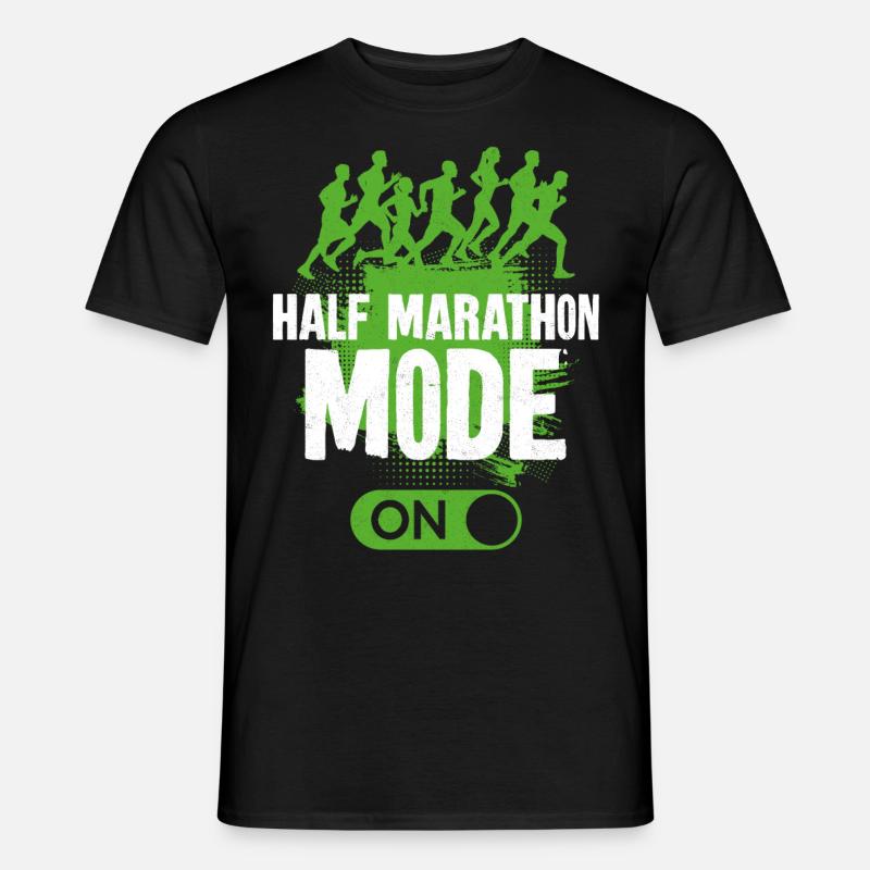 Running Runner Half Marathon - Männer T-Shirt - Schwarz