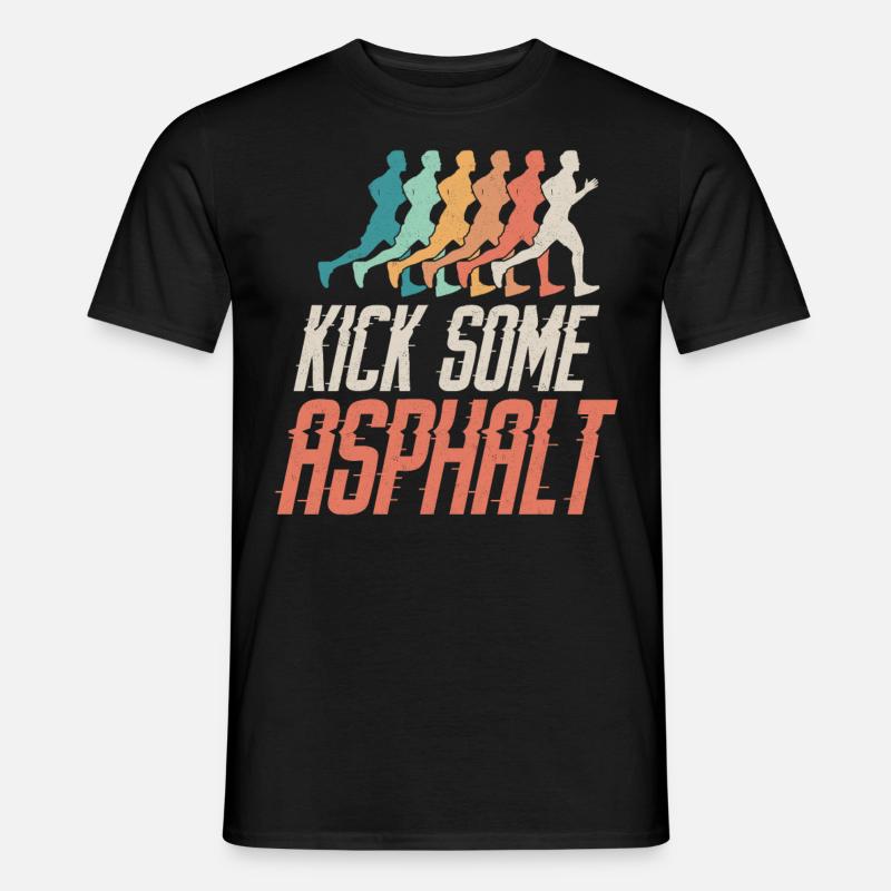 Running Runner Half Marathon - Men’s T-shirt - black