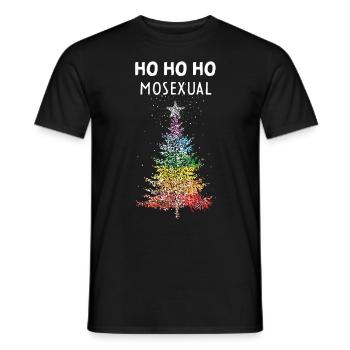 Arbre de Noël gay Arc-en-ciel LGBTQ Pride - T-shirt homme - noir - Devant - AI Model Male 178 light (178cm)