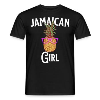 Jamaican Girl Jamaika - Männer T-Shirt - Schwarz - Vorne - AI Model Male 178 light (178cm)
