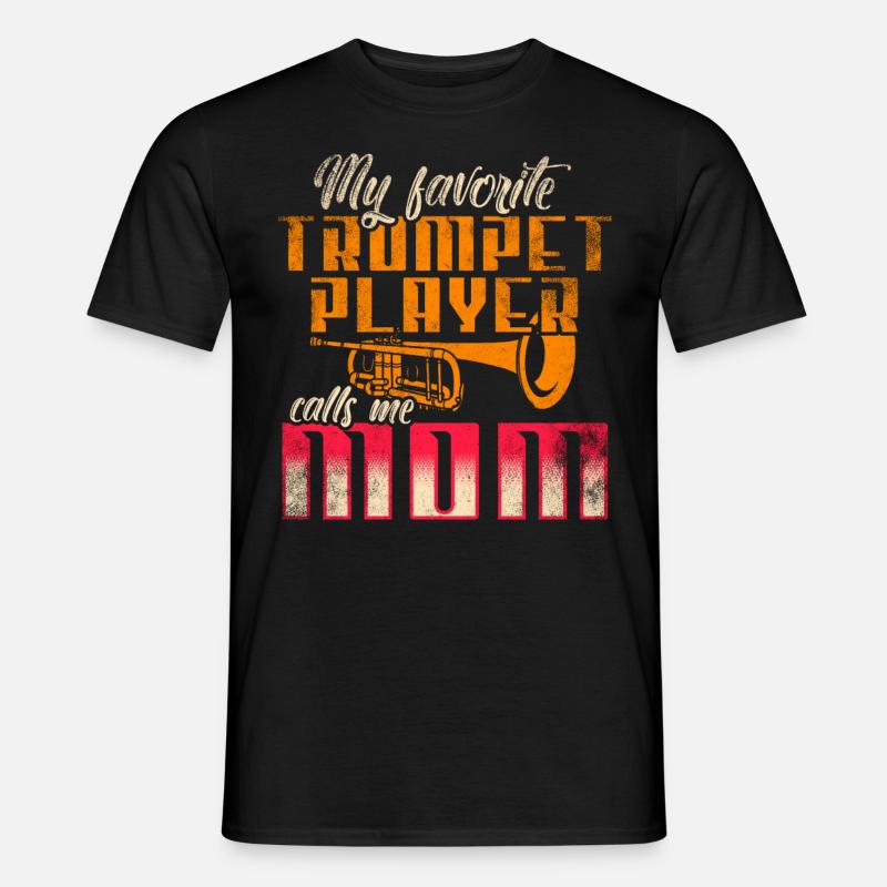 Trompeten Mutter Trompete - Männer T-Shirt - Schwarz