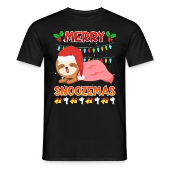 La paresse paresseuse de Merry Snoozema - T-shirt homme - noir - Devant - AI Model Male 178 light (178cm)