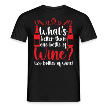 Wine drinker Wine lover Wine Winemaker Wine - Men's T-Shirt - black - Front - AI Model Male 178 light (178cm)