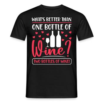 Buveur de vin Amateur de vin Vin Vigneron Vin - T-shirt homme - noir - Devant - AI Model Male 178 light (178cm)