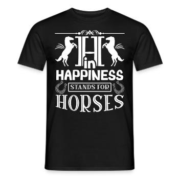 Pferd Reiterin Pferdeliebhaberin Pferdesportler - Männer T-Shirt - Schwarz - Vorne - AI Model Male 178 light (178cm)