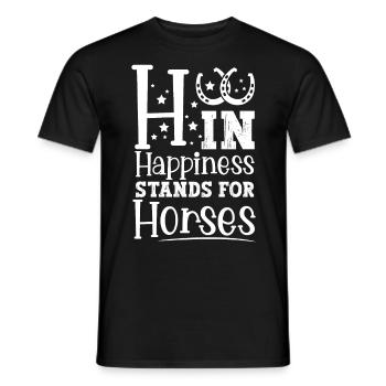 Pferd Reiterin Pferdeliebhaberin Pferdesportler - Männer T-Shirt - Schwarz - Vorne - AI Model Male 178 light (178cm)