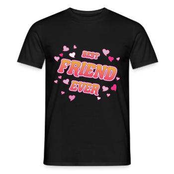 Best Friend Ever - Design für die besten Freunde - Männer T-Shirt - Schwarz - Vorne - AI Model Male 178 light (178cm)