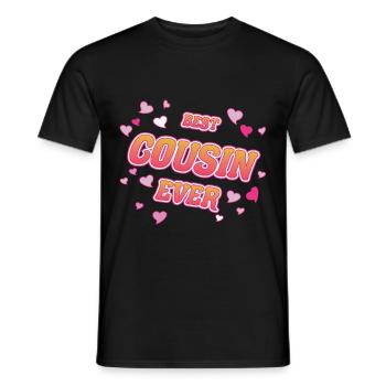 Best Cousin Ever - Design pour le meilleur cousin - T-shirt homme - noir - Devant - AI Model Male 178 light (178cm)