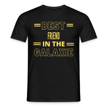 Le meilleur ami de tous les temps dans la galaxie - T-shirt homme - noir - Devant - AI Model Male 178 light (178cm)