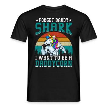 Agissez comme mon papa Lifestsyles Daddycorn Licorne - T-shirt homme - noir - Devant - AI Model Male 178 light (178cm)