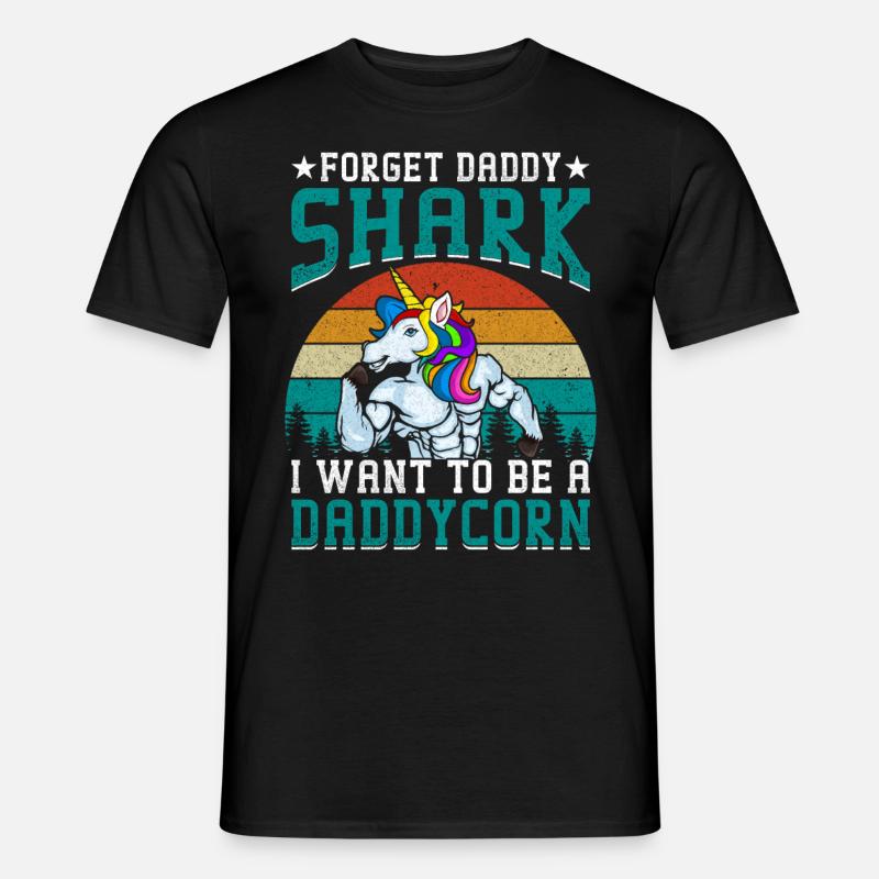 Act Like My Daddy Lifestyles Daddycorn Unicorn - T-skjorte herre - svart