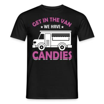 Candyholic Sweet Candy Lifestyles Candy - Men's T-Shirt - black - Front - AI Model Male 178 light (178cm)