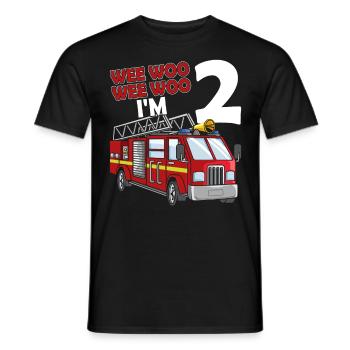 Pompier Meilleur pompier bénévole drôle - T-shirt homme - noir - Devant - AI Model Male 178 light (178cm)