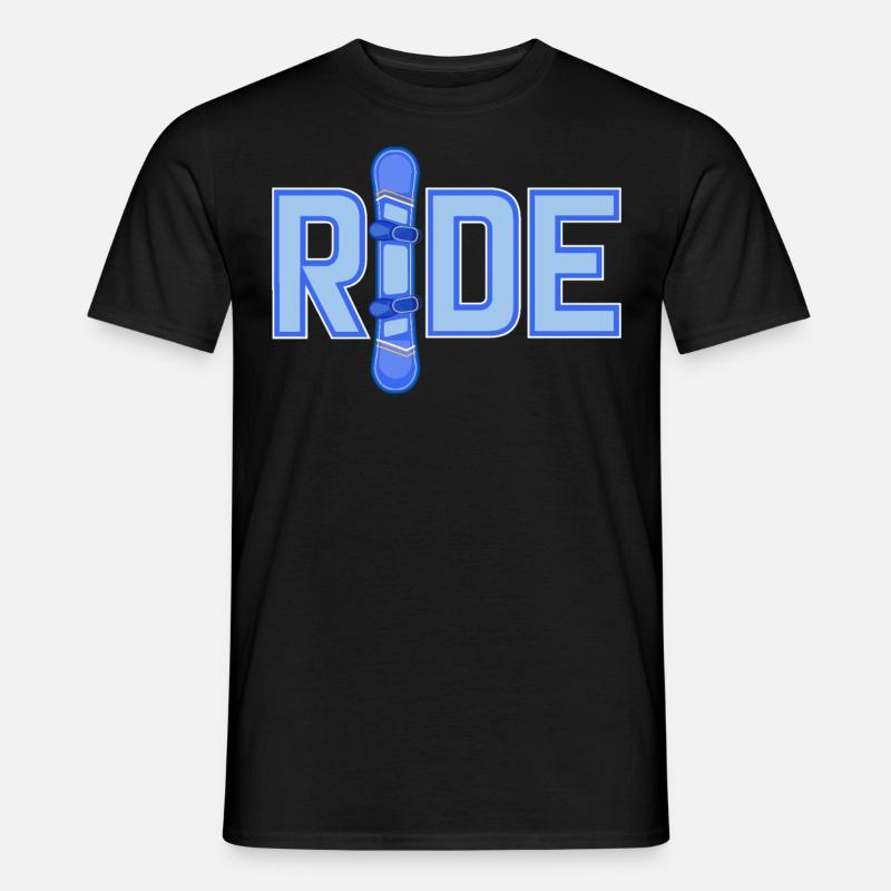 Ride Snowboarding - Männer T-Shirt - Schwarz