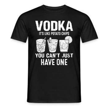 Trinker Liebhaber Klassischer Wodka Trinker Lebens - Männer T-Shirt - Schwarz - Vorne - AI Model Male 178 light (178cm)