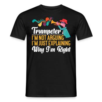 Trumpet Player Trumpeter I'm Not - Männer T-Shirt - Schwarz - Vorne - AI Model Male 178 light (178cm)