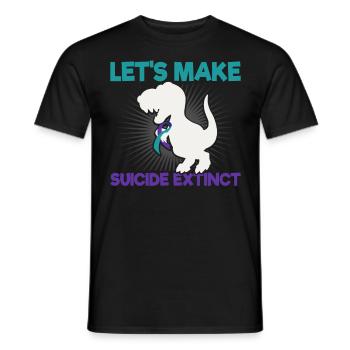 Psychische Selbstfürsorge Zertifizierte Suizidpräv - Männer T-Shirt - Schwarz - Vorne - AI Model Male 178 light (178cm)