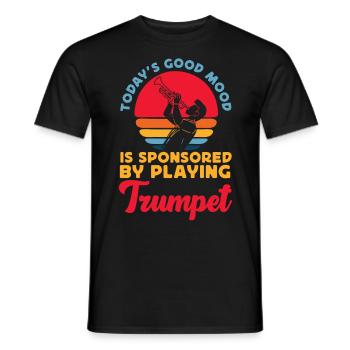 Trumpet Player Vintage Retro - Männer T-Shirt - Schwarz - Vorne - AI Model Male 178 light (178cm)