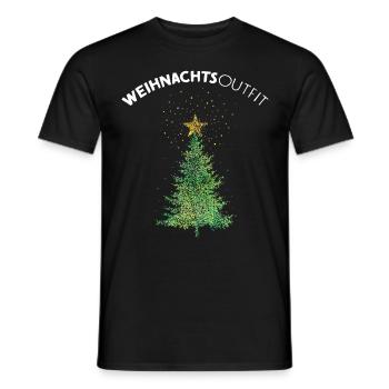 Weihnachtsbaum Christbaum Weihnachtsoutfit - Männer T-Shirt - Schwarz - Vorne - AI Model Male 178 light (178cm)