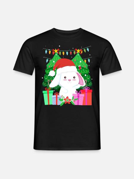 Cute Haase Christmas Tree - Men's T-Shirt - black