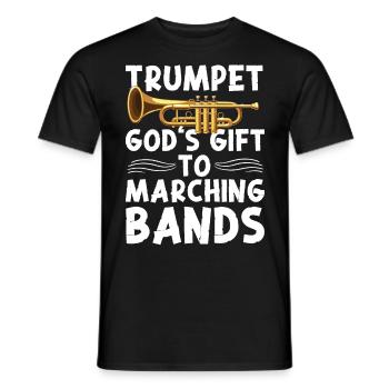 Trumpet Player Marching Band - Männer T-Shirt - Schwarz - Vorne - AI Model Male 178 light (178cm)