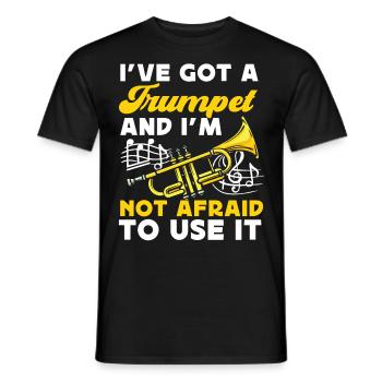 Trumpet Player I've Got A Trumpet - Männer T-Shirt - Schwarz - Vorne - AI Model Male 178 light (178cm)