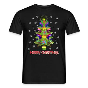 Joyeux pêcheur à la ligne - T-shirt homme - noir - Devant - AI Model Male 178 light (178cm)