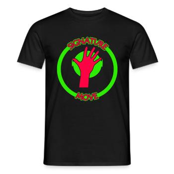 signature move face palm green red - Männer T-Shirt - Schwarz - Vorne - AI Model Male 178 light (178cm)