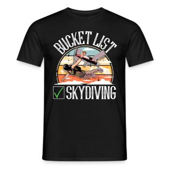 Parachute parachutiste parachutiste - T-shirt homme - noir - Devant - AI Model Male 178 light (178cm)