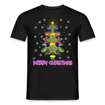 Joyeux pêcheur à la ligne - T-shirt homme - noir - Devant - AI Model Male 178 light (178cm)