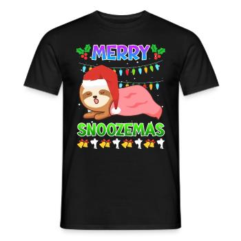 La paresse paresseuse de Merry Snoozema - T-shirt homme - noir - Devant - AI Model Male 178 light (178cm)