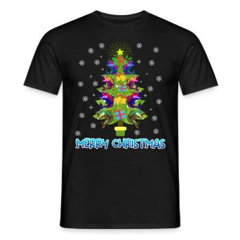 Joyeux pêcheur à la ligne - T-shirt homme - noir - Devant - AI Model Male 178 light (178cm)