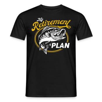 Fishing My Plan for Retirement - Men's T-Shirt - black - Front - AI Model Male 178 light (178cm)