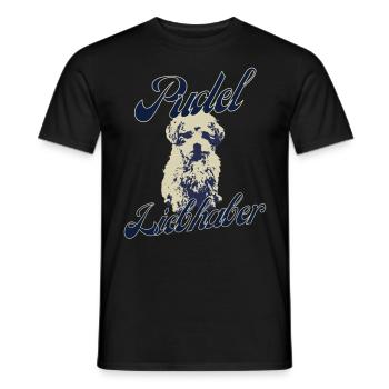 Pudel Liebhaber Hundemotiv Vintage Hund - Männer T-Shirt - Schwarz - Vorne - AI Model Male 178 light (178cm)