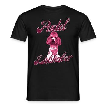 Pudel Liebhaber Hundemotiv Vintage Hund - Männer T-Shirt - Schwarz - Vorne - AI Model Male 178 light (178cm)
