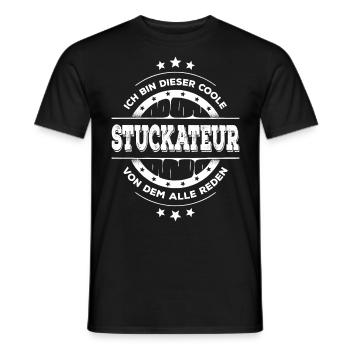 Stuckateur Geburtstag Facharbeiter Geschenk - Männer T-Shirt - Schwarz - Vorne - AI Model Male 178 light (178cm)