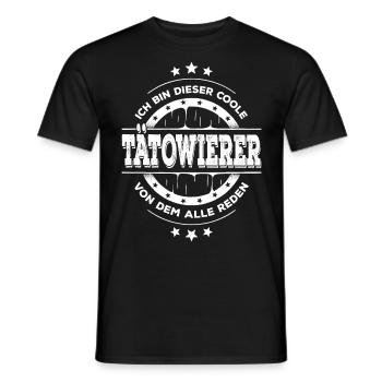 Tätowierer Geburtstag Tattoo Künstler Geschenk - Männer T-Shirt - Schwarz - Vorne - AI Model Male 178 light (178cm)