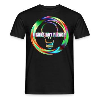 Licht Aus Lampe Aus Licht ausschalten - Männer T-Shirt - Schwarz - Vorne - AI Model Male 178 light (178cm)