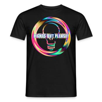 Licht Aus Lampe Aus Licht ausschalten - Männer T-Shirt - Schwarz - Vorne - AI Model Male 178 light (178cm)