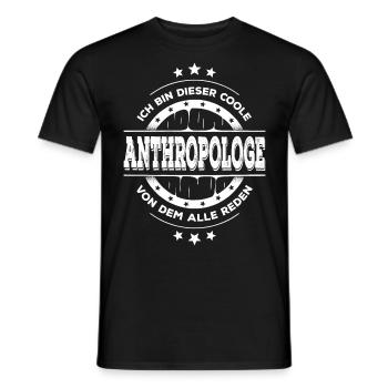 Anthropologe Geburtstag Anthropologie Geschenk - Männer T-Shirt - Schwarz - Vorne - AI Model Male 178 light (178cm)