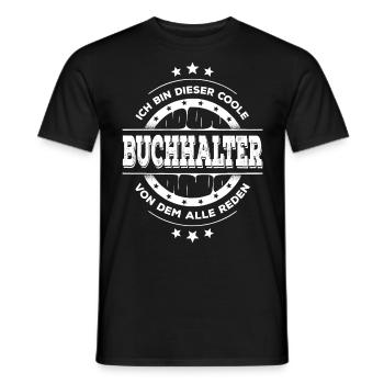 Buchhalter Geburtstag Buchhaltung Geschenk - Männer T-Shirt - Schwarz - Vorne - AI Model Male 178 light (178cm)