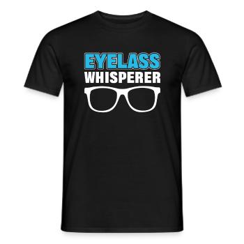 Eyeglass Whisperer Ophthalmologist Optician - Men's T-Shirt - black - Front - AI Model Male 178 light (178cm)
