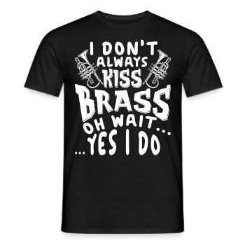 Trumpeter Trumpet Instrument Brass Music - Men's T-Shirt - black - Front - AI Model Male 178 light (178cm)