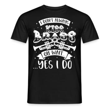 Trumpeter Trumpet Instrument Brass Music - Men's T-Shirt - black - Front - AI Model Male 178 light (178cm)