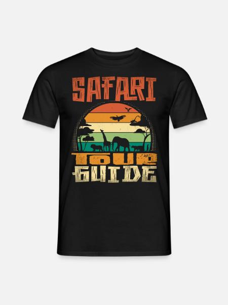 Safari Tour Guide - Men's T-Shirt - black