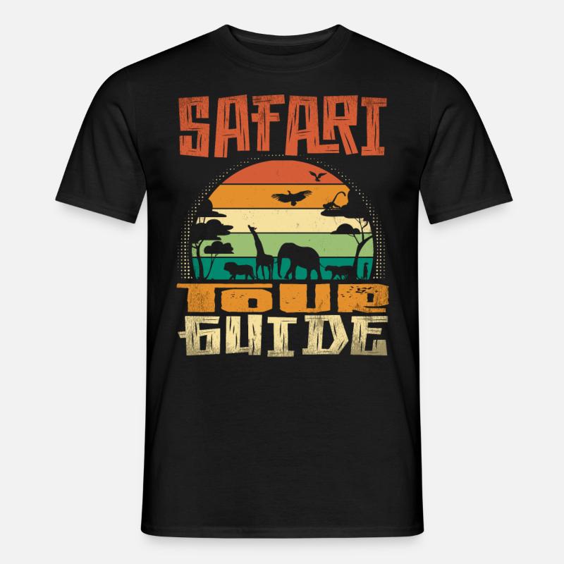 Safari Tour Guide - Männer T-Shirt - Schwarz