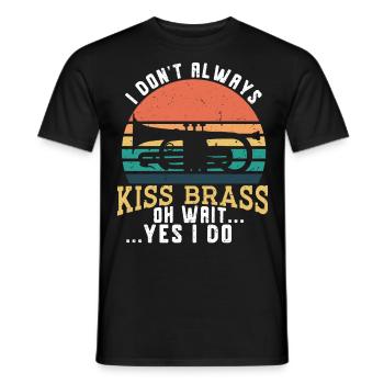 Trumpeter Trumpet Instrument Brass Music - Men's T-Shirt - black - Front - AI Model Male 178 light (178cm)