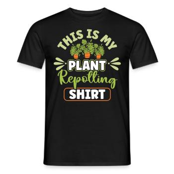 Plant Lovers Gardening Garden Gardeners - Men's T-Shirt - black - Front - AI Model Male 178 light (178cm)