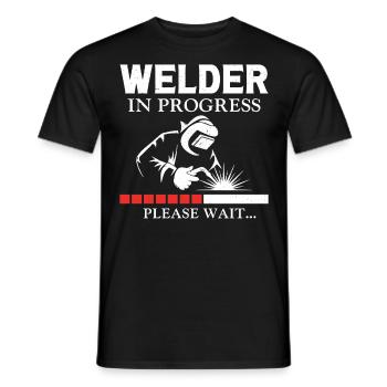 Welder Welding Apprentice Vintage - Männer T-Shirt - Schwarz - Vorne - AI Model Male 178 light (178cm)